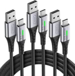 INIU USB C Kabel, [3 Pack (0.5+2+2m)] voor €7,66 bij Amazon