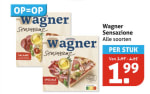 Alle Wagner Sensazione pizza's voor €1,99 bij Vomar