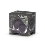 San ignacio Olivar SG-20104-GY juego de vajilla de cerámica negra 12 piezas por 9.99€