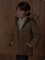 Parka fille 3 en 1 hiver à capuche à 29,99€