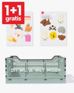 1+1 gratis op klapkratjes, letters en patches bij HEMA