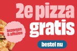 De 2e pizza gratis bij Domino's