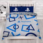PlayStation Character World Blue Double Duvet Cover – £9.95 (Officially Licensed, Sol