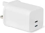 Amazon Basics Dual USB-C 65W GaN Charging Brick - PD 3.1, PPS, SFC3 (Eit