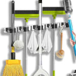 Organizador Escobas Acero Inox 304 4 Ganchos 5 Estantes por $168 | Amazon