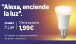 Philips Hue Bombilla led inteligente Bluetooth, Compatible Zigbee y Alexa por 1,99€