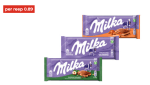 Milka chocolade repen voor €0,89 bij Hoogvliet