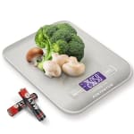 PORTENTUM Peso de Cocina con Pantalla LCD, Acero Inoxidable, Balanza cocina por 5,99€
