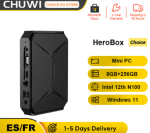 CHUWI-Mini PC Herobox Intel N100, LPDDR5 8GB, SSD de 256G, Windows 11 por 88,86€