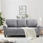 Sillón 3 Plazas Lino Madera Torneada por $4,724 | Amazon