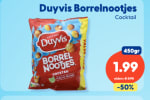 Duyvis Coktail Borrelnoten 450gram voor €1,99 bij die Grenze