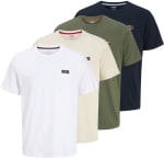 JJ Rebel Shirt 'JREBDRUMMER' in Crème, Donkerblauw, Olijfgroen, Wit voor €14,34