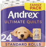 Andrex Ultimate Quilt 24 Roll Toilet Tissue Prime Day Deal from £9.04