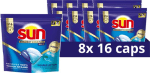 Sun - Vaatwastabletten - Brilliant Shine Plus - All-in 1 - 128 Capsules voor €19,99