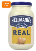 2 potten Hellmann's Real mayonaise voor €3,99 bij de AH
