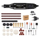 Amoladora de alta potencia y juego de 211 piezas por solo 9.07€