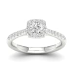 18ct White Gold & Platinum 0.50ct Diamond Ring £1000