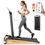 2 en 1 Tapis de Marche Tapis Course FT52 Avec APP,Incliné à 129,99€