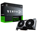 Tarjeta Gráfica MSI GeForce RTX 5070 VENTUS 2X OC 12GB GDDR7 DLSS4 por 589.95€