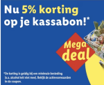 5% korting op je kassabon bij Lidl