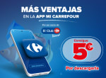 5€ descuento por descargarte la APP Carrefour primera compra