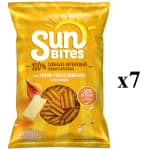 7 Unidades de SUNBITES Snacks ondulados con sabor a cheddar y cebolla 95gr por 9.3€