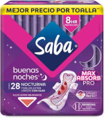 Toallas SABA XL Buenas Noches 28ud por $42 | Oferta Amazon