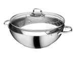 Wok de acero inoxidable 32 cm 5 L por 29,99€