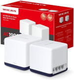 Mercusys Halo H1900G(2-Pack) AC1900 Mesh Wi-Fi, Doble Banda, 350m² por 55,99€