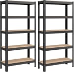 SONGMICS 5-Tier Shelving Unit, Load Capacity 650 kg, 30 x 75 x 150 cm