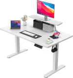 Escritorio Elevable Eléctrico Blanco por $2,339 | Amazon