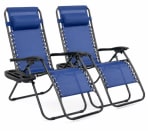 T-LoVendo Pack 2 Tumbonas Exterior Plegables Gravedad Zero por 49,39€