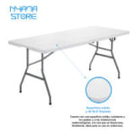 Nyana Home Mesa Plegable Resina 180x74x74cm por 27,01€
