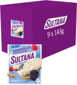 Sultana - Tussendoortje - YoFruit Bosvruchten fruitbiscuit - 9 x 143 gram voor €15,06