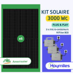 Kit Solaire Plug And Play 3000 Wc Amerisolar & Hoymiles pour 879€ chez Upwatt