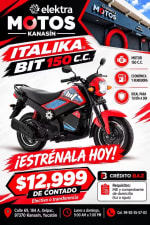 Italika BIT 150 por $12,999 en Elektra