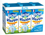 Pack de 6 Briques de Lait Demi Écrémé Vitaminé Lactel à 7,08€