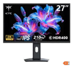 Monitor Gaming KTC H27T7P-2 de 27' Fast IPS 2560×1440 QHD 200Hz por 98€