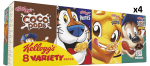 4 Packs de KELLOGG'S VARIETY Cereales surtidos pack 8 cajas de 25 g. por 10.15€