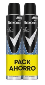 Pack de 2×200ml Rexona Cobalt Dry para hombre por 3.86€.