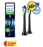 Philips opzetborstels 10 voor 39.99 bij Kruidvat