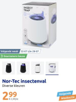 Nor-Tec insectenval in diverse kleuren voor €2,99 bij de Action