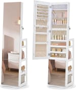 SONGMICS Sieradenkast met full-body spiegel voor €85,39 bij Amazon