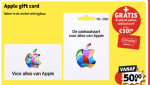 Gratis Kruidvat cadeaukaart twv €10 bij een Apple gift card van €50