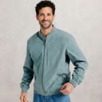 Blouson bomber léger en bleu clair à 25€