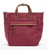 Mochila de tejido con bandolera por 12.99€.