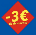 3€ de descuento por compra de 3€ en Lidl (cuentas seleccionadas)