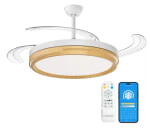 Ventilador de Techo Retráctil con Luz LED y Control Remoto 96W por 28.29€
