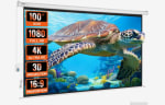 Écran de Projection Motorisé 254 cm 16:9 HD 4K 1080 VEVOR à 169,99€