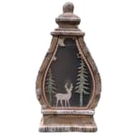 Widdop XM12410 Farol decorativo con luz LED y escena de reno 35 cm aprox 9.99€